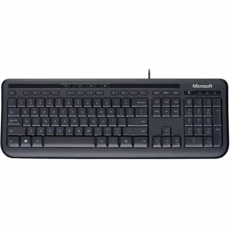 TASTATURI MICROSOFT, cu fir, 109 taste format standard (104-108 taste), USB, negru, &quot;ANB-00019&quot;  (include TV 0.75 lei)