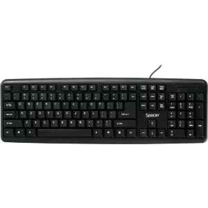 TASTATURA SPACER USB, 104 taste, anti-spill, black, &quot;SPKB-S62&quot;/45505855   (include TV 0.75 lei)