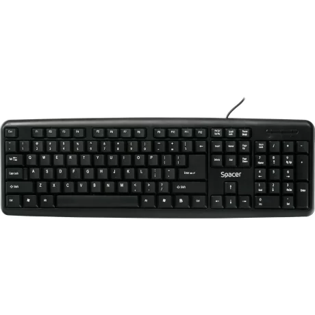 TASTATURA SPACER USB, 104 taste, anti-spill, black, &quot;SPKB-S62&quot;/45505855   (include TV 0.75 lei)