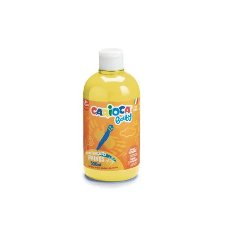 Acuarele Carioca Tempera Finger Baby 2+, 500ml Galben