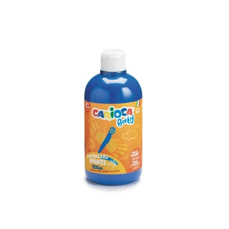 Acuarele Carioca Tempera Finger Baby 2+, 500ml Albastru