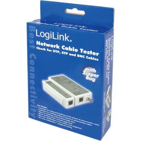 TESTER CABLU RETEA LOGILINK pt. cablu UTP, FTP si coaxial, &quot;WZ0011&quot;