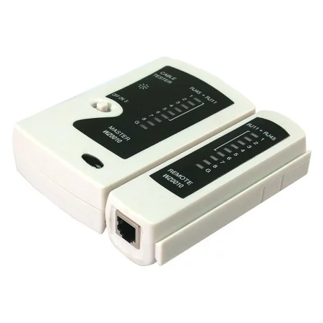 TESTER CABLU RETEA LOGILINK, pt. cablu UTP, FTP, conector RJ45, RJ11, RJ12, &quot;WZ0010&quot;