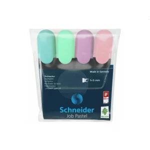 Textmarker Schneider Job Pastel 4/set