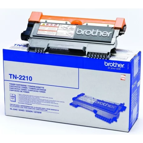 Toner Original Brother Black, TN2210, pentru Fax-2845|DCP-7060|7065|7070|HL-2240|2250|MFC-7360|7460, 1.2K, incl.TV 0 RON, &quot;TN2210&quot;