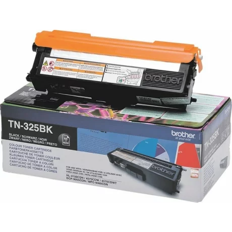 Toner Original Brother Black, TN325BK, pentru MFC-9970|9460|DCP-9270|9055|HL-4140|4150|4570, 4K, incl.TV 0 RON, &quot;TN325BK&quot;