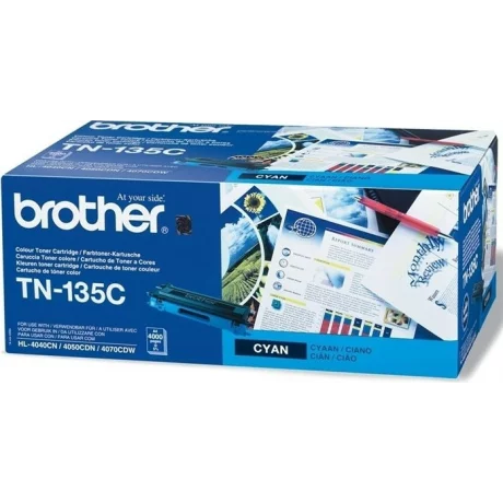 Toner Original Brother Cyan, TN135C, pentru MFC-9440|9450|9840|9040|HL-4070|4040|4050, 4K, incl.TV 0 RON, &quot;TN135C&quot;