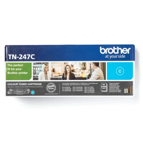 Toner Original Brother Cyan, TN247C, pentru HL-L3210|L3270|DCP-L3510|L3550|MFC-L3730|L3770, 2.3K, incl.TV 0.8 RON, &quot;TN247C&quot;