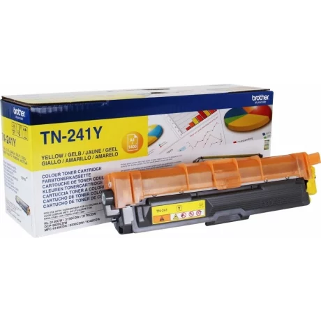 Toner Original Brother Yellow, TN241Y, pentru HL-3140|3170|DCP-9010|9120|9320, 1.4K, incl.TV 0 RON, &quot;TN241Y&quot;