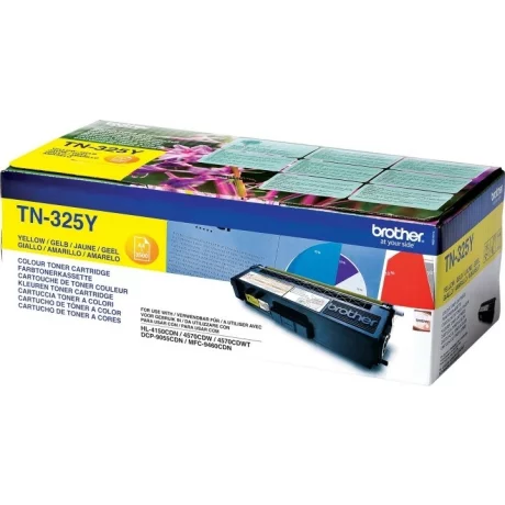 Toner Original Brother Yellow, TN325Y, pentru MFC-9970|9460|DCP-9270|9055|HL-4140|4150|4570, 3.5K, incl.TV 0 RON, &quot;TN325Y&quot;