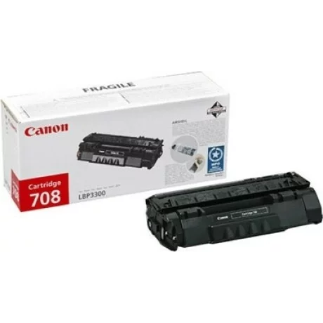 Toner Original Canon Black, CRG-708, pentru LBP 3300|LBP 3360, 2.5K, incl.TV 0.8 RON, &quot;CR0266B002AA&quot;