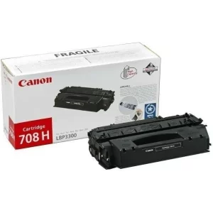 Toner Original Canon Black, CRG-708H, pentru LBP 3300|LBP 3360, 2.5K, incl.TV 0.8 RON, &quot;CR0917B002AA&quot;