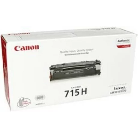 Toner Original Canon Black, CRG-715H, pentru LBP 3310|LBP 3370, 7K, incl.TV 0.8 RON, &quot;CR1976B002AA&quot;