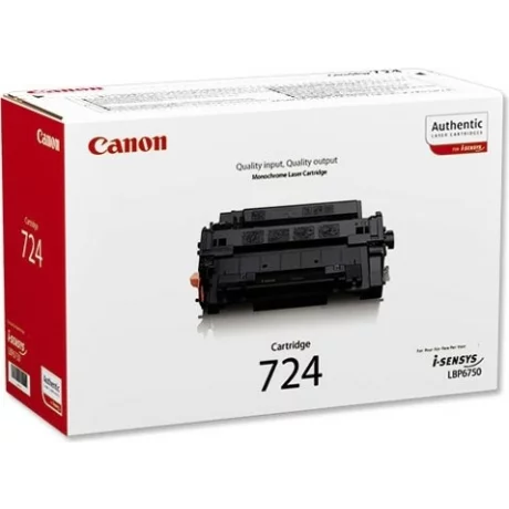 Toner Original Canon Black, CRG-724, pentru LBP 6750DN|LBP 6780X|MF512X|MF515X, 6K, incl.TV 0.8 RON, &quot;CR3481B002AA&quot;