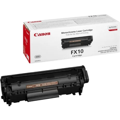 Toner Original Canon Black, FX-10, pentru L 100|L 120|L 140|L 160|MF 4010|MF 4120|MF 4140|MF 4150|MF 4270|MF 4320D|MF 4330D|MF 4340D|MF 4350D|MF 4370DN|MF 4380DN|MF 4660PL|MF 4690PL|PCD 440|PCD 450, 2K, incl.TV 0 RON, &quot;CH0263B002AA&quot;