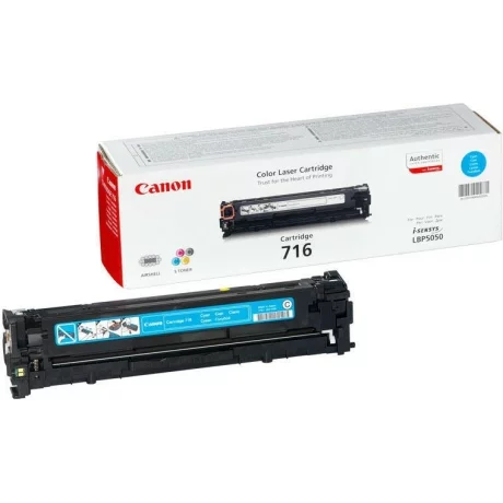 Toner Original Canon Cyan, CRG-716C, pentru LBP 5050|LBP 5050N|MF 8030CN|MF 8040CN|MF 8050CN|MF 8080CW, 1.5K, incl.TV 0.8 RON, &quot;CR1979B002AA&quot;