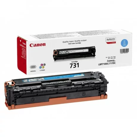 Toner Original Canon Cyan, CRG-731C, pentru LBP 7100CN|LBP 7110CW|MF 8230CN|MF 8280CW|MF623CN|MF628CW, 1.5K, incl.TV 0.8 RON, &quot;CR6271B002AA&quot;