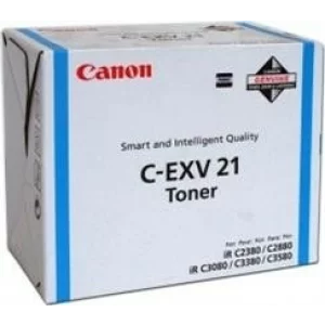 Toner Original Canon Cyan, EXV21, pentru IR C1021I|IR C1028I|IR C1028IF, 14K, incl.TV 0 RON, &quot;CF0453B002AA&quot;