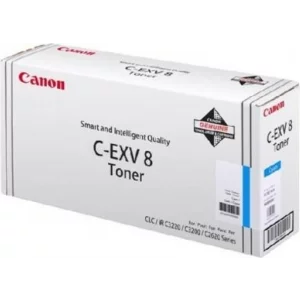 Toner Original Canon Cyan, EXV8C, pentru CLC 2620|CLC 3200|CLC 3220|IR C2620|IR C2620N|IR C3200|IR C3200N|IR C3220|IR C3220N, 25K, incl.TV 0 RON, &quot;CF7628A002AA&quot;