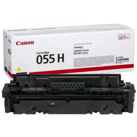 Toner Original Canon Yellow, CRG-055HY, pentru MF746|744|LBP664|663, 7.6K, incl.TV 0.8 RON, &quot;3017C002AA&quot;