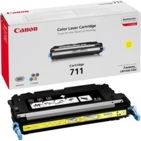 Toner Original Canon Yellow, CRG-711Y, pentru LBP 5300|LBP 5360|MF 9130|MF 9170|MF 9220CDN|MF 9280CDN, 6K, incl.TV 0.8 RON, &quot;CR1657B002AA&quot;