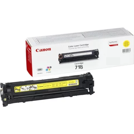 Toner Original Canon Yellow, CRG-718Y, pentru LBP 7200CDN|LBP 7210CDN|LBP 7660CDN|LBP 7680CX|MF 8330CDN|MF 8340CDN|MF 8350CDN|MF 8360CDN|MF 8380CDW|MF 8540CDN|MF 8550CDN|MF 8580CDW|MF724CDW|MF728CDW|MF729CX, 2.9K, incl.TV 0.8 RON, &quot;CR2659B002AA&quot;