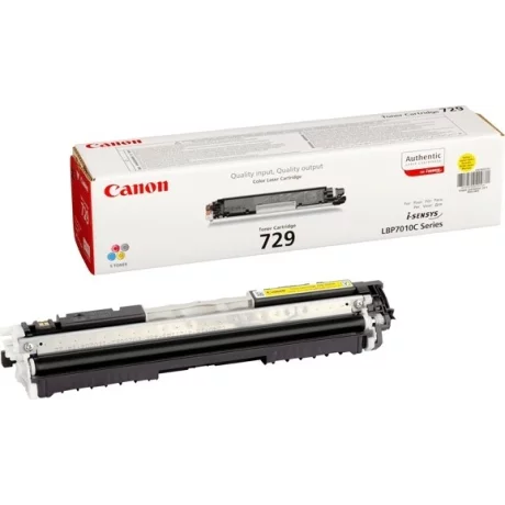 Toner Original Canon Yellow, CRG-729Y, pentru LBP 7010C|LBP 7018C, 1K, incl.TV 0.8 RON, &quot;CR4367B002AA&quot;