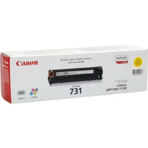 Toner Original Canon Yellow, CRG-731Y, pentru LBP 7100CN|LBP 7110CW|MF 8230CN|MF 8280CW|MF623CN|MF628CW, 1.5K, incl.TV 0.8 RON, &quot;CR6269B002AA&quot;