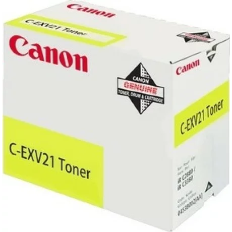 Toner Original Canon Yellow, EXV21, pentru IR C2380I|IR C2880|IR C2880I|IR C3080|IR C3080I|IR C3380|IR C3380I|IR C3580|IR C3580I, 14K, incl.TV 0 RON, &quot;CF0455B002AA&quot;