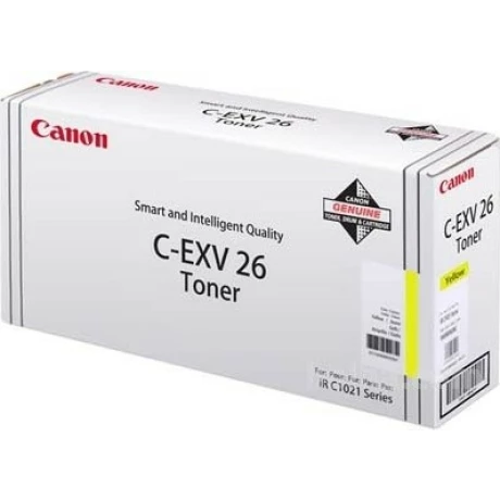 Toner Original Canon Yellow, EXV26, pentru IR C1021I|IR C1028I|IR C1028IF, 6K, incl.TV 0 RON, &quot;CF1657B006AA&quot;