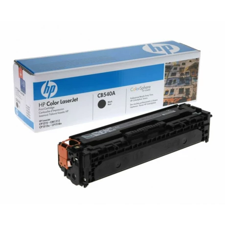 Toner Original HP Black, nr.125A, pentru Color LJ CM1312|Color LJ CM1312NFI|Color LJ CP1215|Color LJ CP1515N|Color LJ CP1518, 2.2K, incl.TV 0.8 RON, &quot;CB540A&quot;