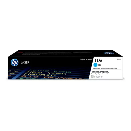 Toner Original HP Cyan, nr.117A, pentru Color Laser 150|MFP 178|179, 700, incl.TV 0.8 RON, &quot;W2071A&quot;