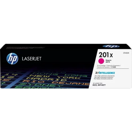 Toner Original HP Magenta, nr.201X, pentru Color LJ Pro M252DW|Color LJ Pro M252N|Color LJ Pro M274N|Color LJ Pro M277DW|Color LJ Pro M277N, 2.3K, incl.TV 0.8 RON, &quot;CF403X&quot;