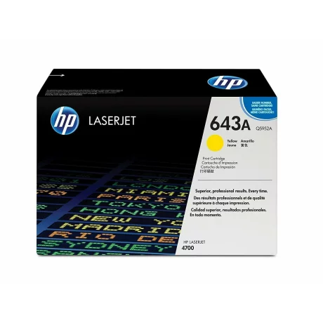 Toner Original HP Yellow, nr.643A, pentru Color LJ 4700|Color LJ 4700DN|Color LJ 4700DTN|Color LJ 4700N, 1K, incl.TV 0.8 RON, &quot;Q5952A&quot;