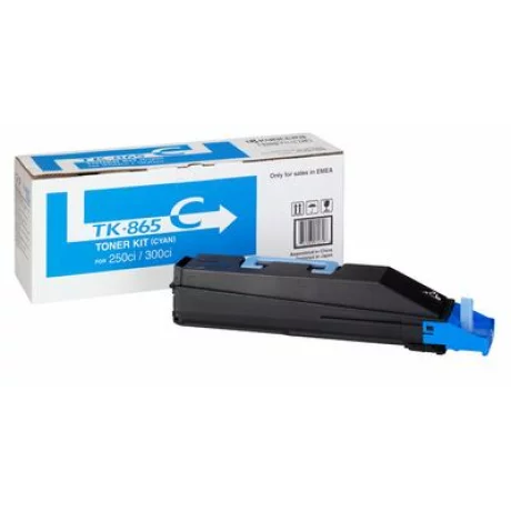 Toner Original Kyocera Cyan, TK-865C, pentru TASKalfa 250ci|300ci, 12K, incl.TV 0.8 RON, &quot;TK-865C&quot;