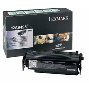 Toner Original Lexmark Black, 12A8425, pentru T430, 12K, incl.TV 0.8 RON, &quot;12A8425&quot;