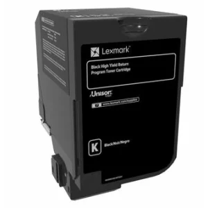 Toner Original Lexmark Black, 74C2HK0, pentru CS720|CS725|CX725, 20K, incl.TV 0.8 RON, &quot;74C2HK0&quot;