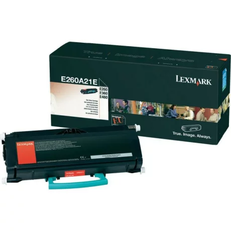 Toner Original Lexmark Black, E260A31E, pentru E260|E360|E460|E462, 3K, incl.TV 0.8 RON, &quot;E260A31E&quot;