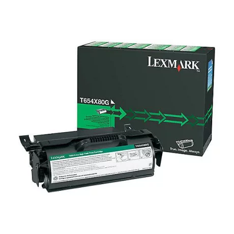Toner Original Lexmark Black, T654X80G, pentru T654|T656|, 36K, incl.TV 0.8 RON, &quot;T654X80G&quot;