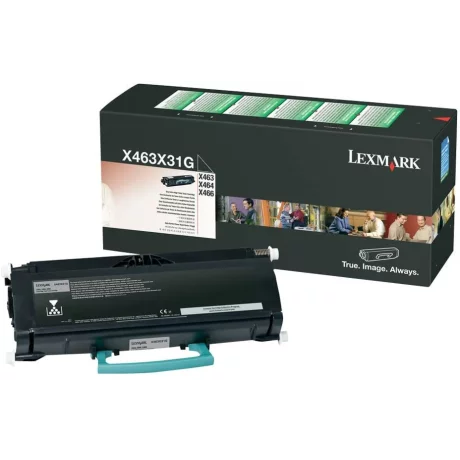 Toner Original Lexmark Black, X463X31G, pentru X463de|X464de|X466, 15K, incl.TV 0.8 RON, &quot;X463X31G&quot;