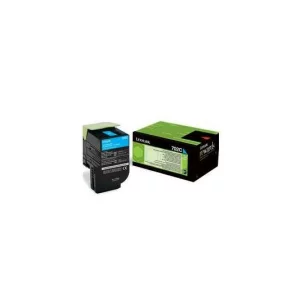 Toner Original Lexmark Cyan, 70C20CE, pentru CS510|CS410|CS310, 1K, incl.TV 0.8 RON, &quot;70C20CE&quot;