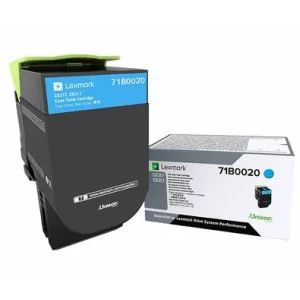 Toner Original Lexmark Cyan, 71B0020, pentru CX317|CS317|CX417|CS417|CS517|CX517, 2.3K, incl.TV 0.8 RON, &quot;71B0020&quot;