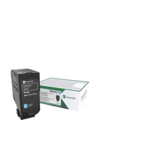Toner Original Lexmark Cyan, 75B20C0, pentru CS727|CS728|CX727, 10K, incl.TV 0.8 RON, &quot;75B20C0&quot;