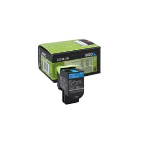 Toner Original Lexmark Cyan, 80C20CE, pentru CX310|CX410|CX510, 1K, incl.TV 0.8 RON, &quot;80C20CE&quot;