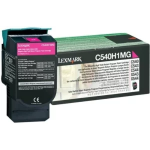 Toner Original Lexmark Magenta, C540H1MG, pentru C540|C543|X543|C544|X544 , 2K, incl.TV 0.8 RON, &quot;C540H1MG&quot;
