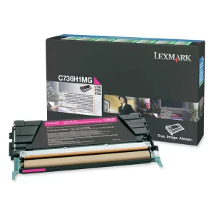 Toner Original Lexmark Magenta, C736H1MG, pentru C736DN|C736DTN|C736N|X736DE|X738DE|X738DTE, 1K, incl.TV 0.8 RON, &quot;C736H1MG&quot;