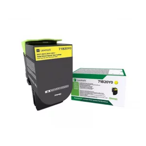 Toner Original Lexmark Yellow, 71B20Y0, pentru CS31x|41x|51x, 2.5K, incl.TV 0.8 RON, &quot;71B20Y0&quot;