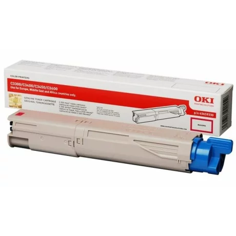 Toner Original OKI Magenta, 43459330, pentru C3300|C3400|C3450|C3600, 2.5K, incl.TV 0 RON, &quot;43459330&quot;
