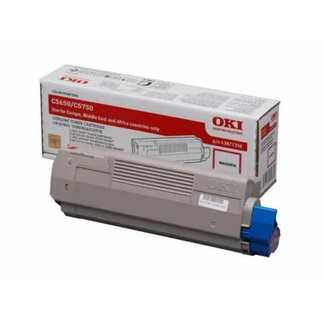 Toner Original OKI Magenta, 43872306, pentru C5650|C5750, 2K, incl.TV 0RON, &quot;43872306&quot;