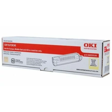 Toner Original OKI Yellow, 44059105, pentru C810|C830, 8K, incl.TV 0 RON, &quot;44059105&quot;